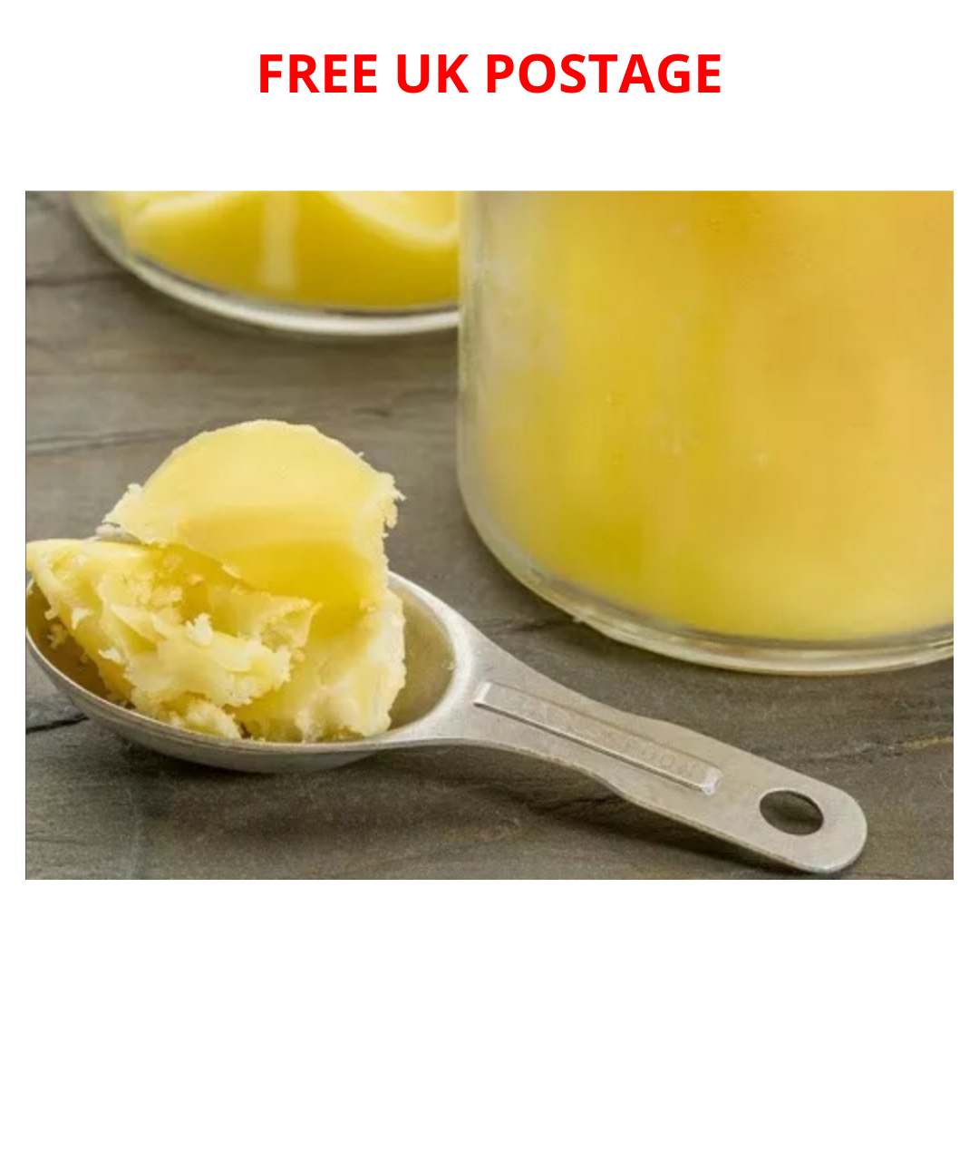 2kg Pure Ghee Butter for Food and Baking also Body Skin Hair Healthy sustenance