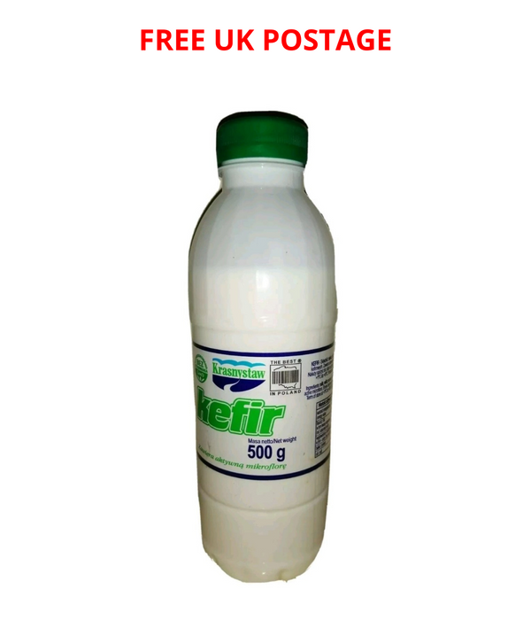 x 12 Kefir Fresh Ready to Drink Probiotic Milk Yogurt 500ml Good Gut Health Tasty